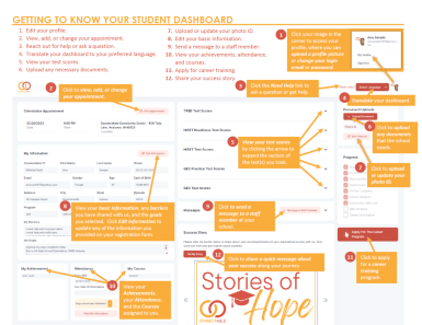 Student Dashboard Activity
